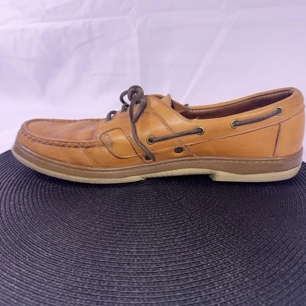 Allen Edmonds Eastport Boat Casual Shoes Brown Leather Loafers 43502 Men's 11